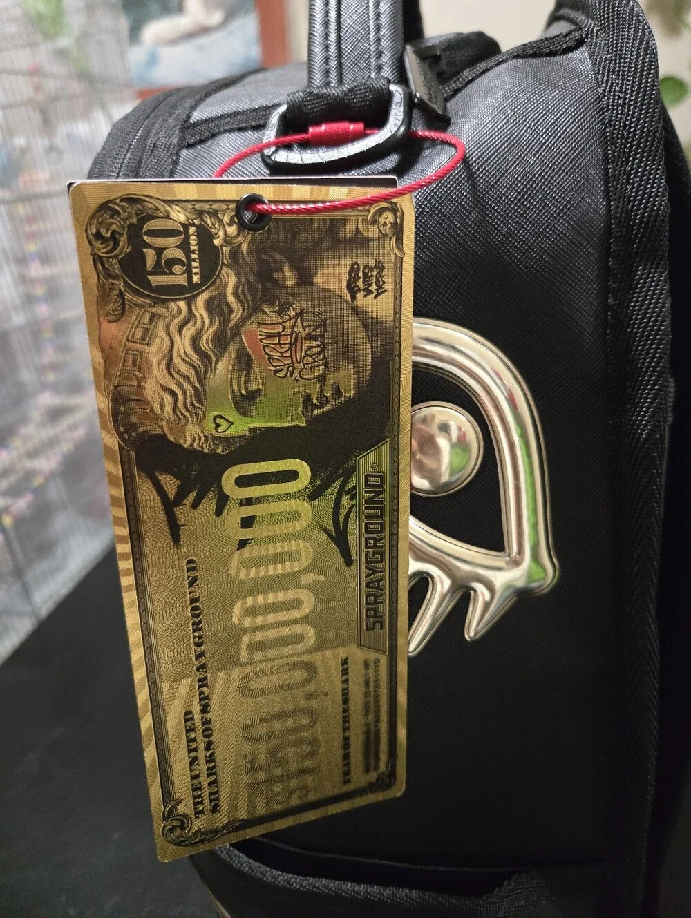 Sprayground Drip Gold Shark Backpack